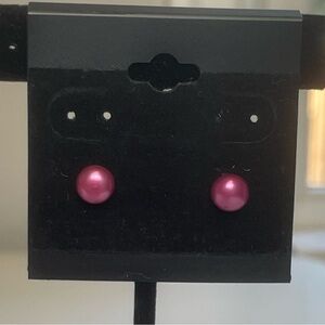 NEW Genuine Cultured Pearl Stud Earrings